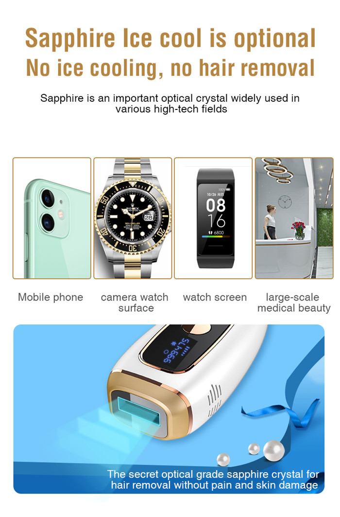 360 ICE Cool FCC 3cm2 IPL Hair Removal Device 990000 Flashes