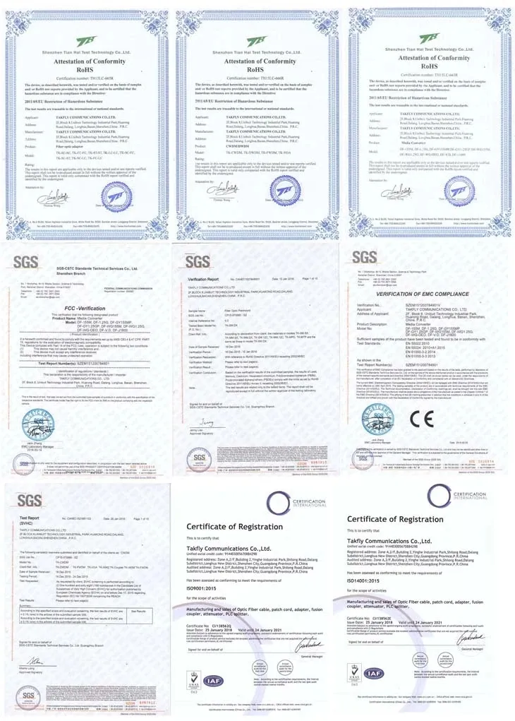 LC/PC Simplex Od 2mm Sm OS2 3m 9/125 Fiber Optic Patch Cord