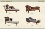 Cafe European Luxury Modern Leather Tufted Chaise Lounge Sofa Chair
