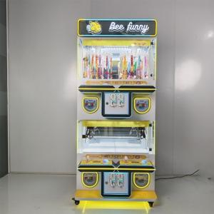 China Metal acrylic plastic 4 Player Coin Operated Crane Machine Doll Claw Vending Toy wholesale