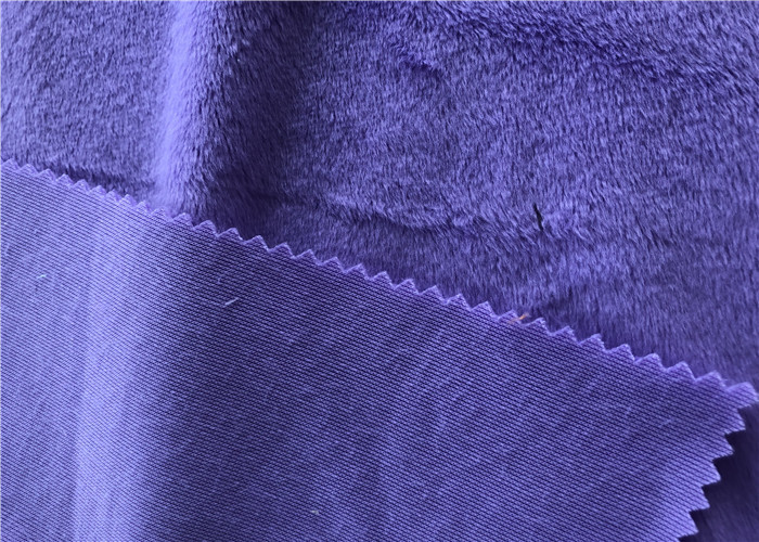 1.5mm Short Plush 230gsm Warp Knitted Minky Plush Fabric For Toys