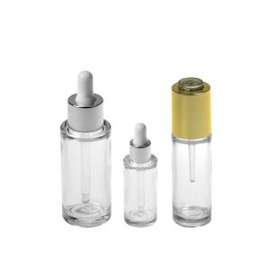 China Luxury Cosmetic 40ml PETG Cosmetic Bottle Essential Oil Container Withd Ropper ODM wholesale