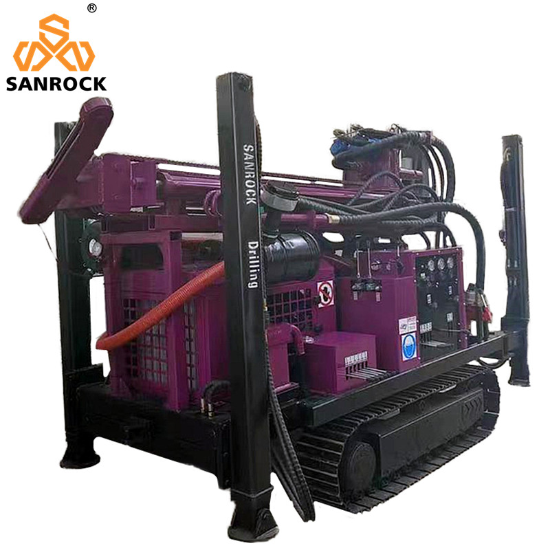 Hydraulic Water Well Drilling Rig Equipment 180m Deep Portable Water Well Drill Machine