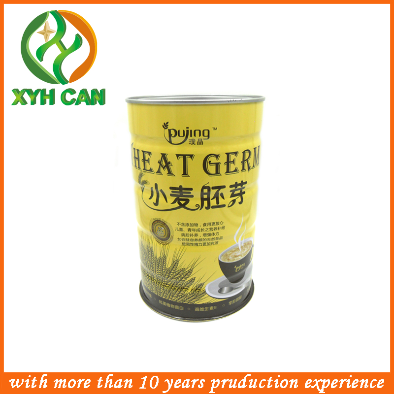 Milk Powder Tin Can Round Tinplate Metal Box Canned Tin For Dag Food Hight Adjustable