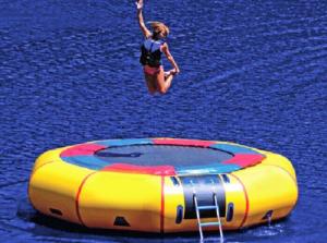 China Jumping Water Trampoline Inflatable Water Toys Waterproof PVC wholesale