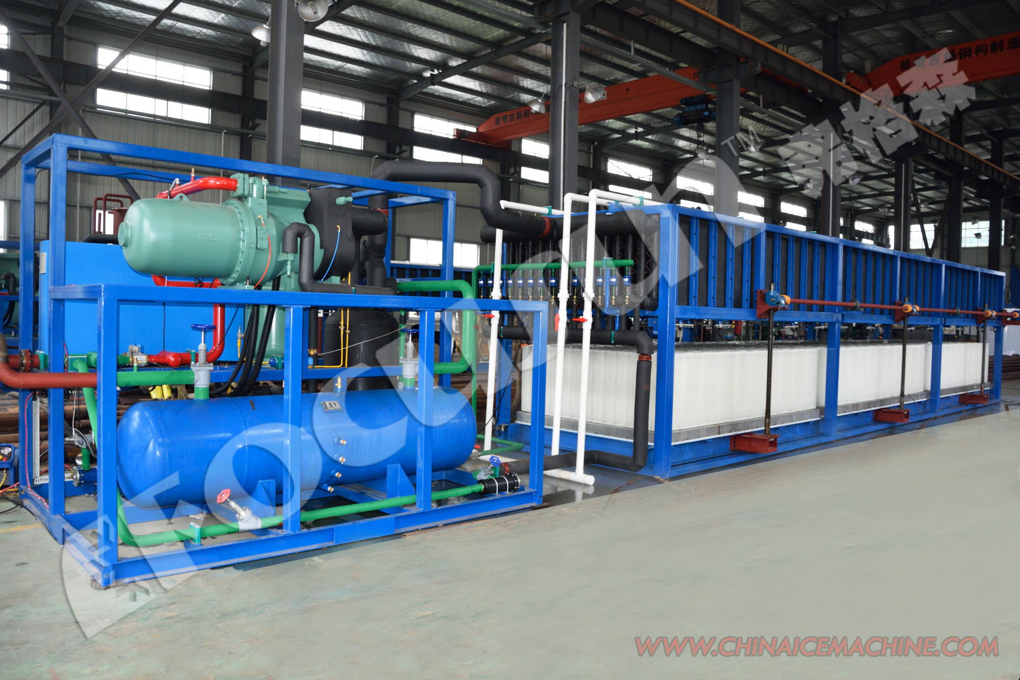 70kw per ton Industrial Ice Maker Machine with Copeland Scroll Compressor Top Selling