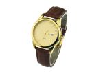 Quartz Movt Leather Wristband Watch , 10ATM Waterproof Classic Leather Watch