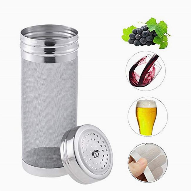 300 Micron Wire Mesh Filter , Stainless Steel Corny Keg Dry Hopper Filter