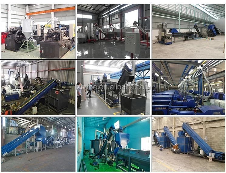 Plastic Film Recycled Waste Plastic Pelletizing Machine with Single Screw Design
