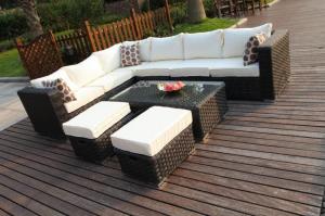 China All Weather Sectional Big Size Rattan Outdoor Wicker Patio Sofa Patio Furniture wholesale