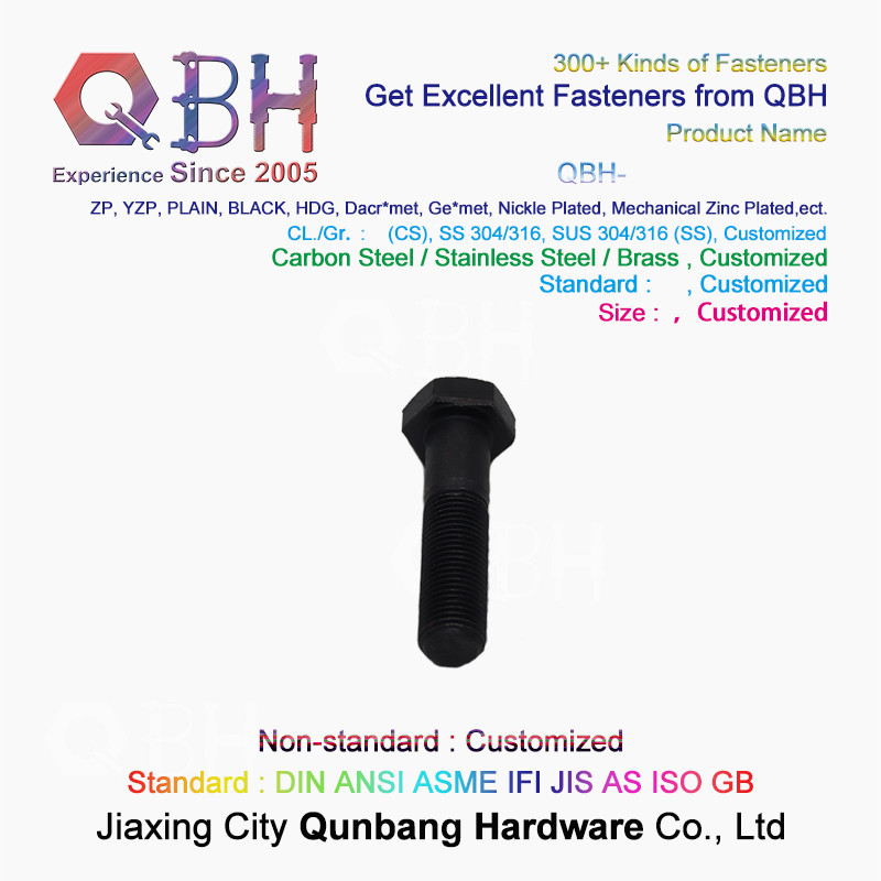 High Strength Screws External Black Hexagon Bolts Grade 12.9 M6-M30
