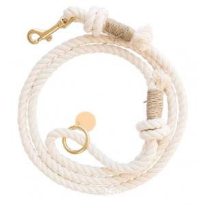 China 5 FT Handmade Braided Cotton Rope Dog Leash For Small Dogs And Cat wholesale
