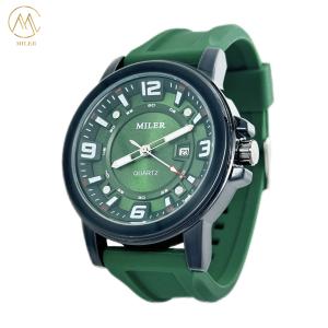 China Fashion Casual Silicone Strap Waterproof Luminous Date Display Quartz Watches wholesale