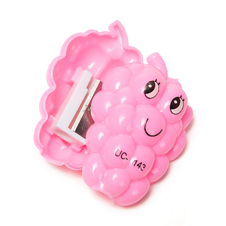 Colorful Smile Fruit Grape Art Pencil Sharpener Baby Toy