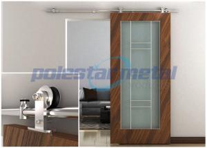 China 2000mm Decorative Door Hardware Stainless Steel Sliding Barn Wood Door Hardware wholesale