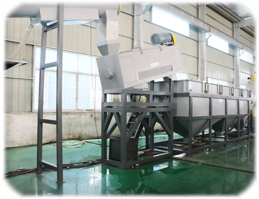 120kw 50hz Plastic Recycling Washing Line , 1500kg/H PET Washing Line