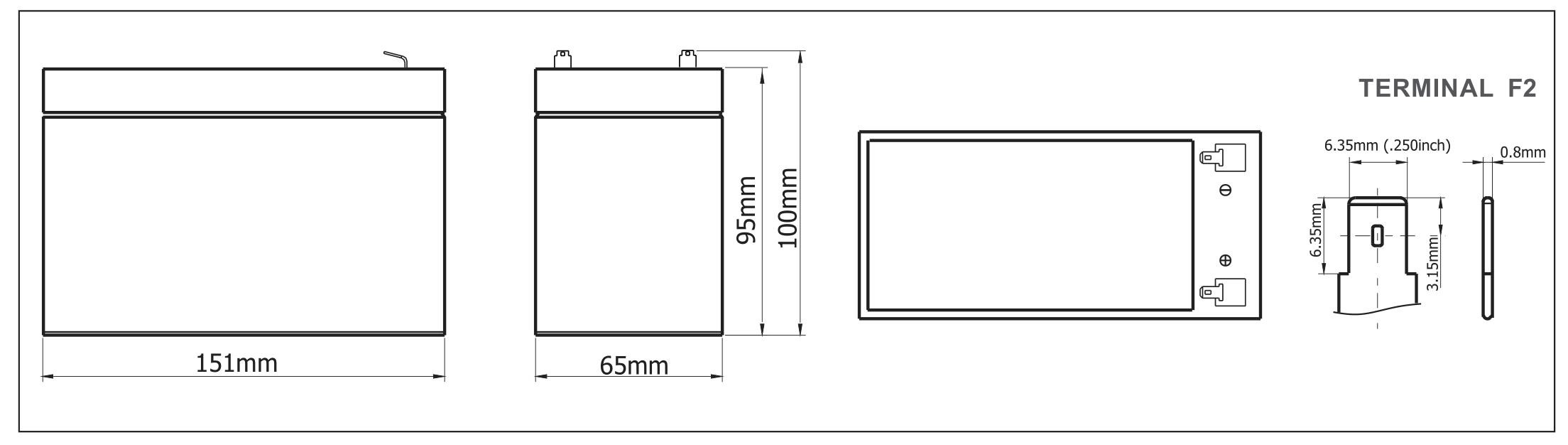 Deep Discharge Sealed Lead Acid Battery High Energy Density 6.8 AH VRLA 12v