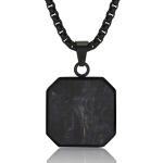 Waterproof Forged Carton Fiber Jewelry Hypoallergenic Square Bar Geometric