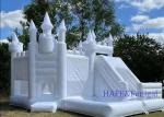 Princess Inflatable Trampoline Slide White Bounce House Jumping Castle for