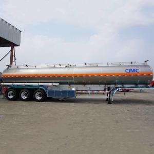 China CIMC 50T Payload 3 Axle 50000L Aluminum Tanker Trailer wholesale