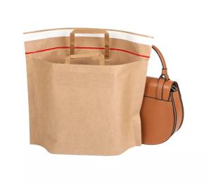 China Biodegradable Kraft Paper Handbag CMYK Kraft Paper Tote Bag ISO wholesale