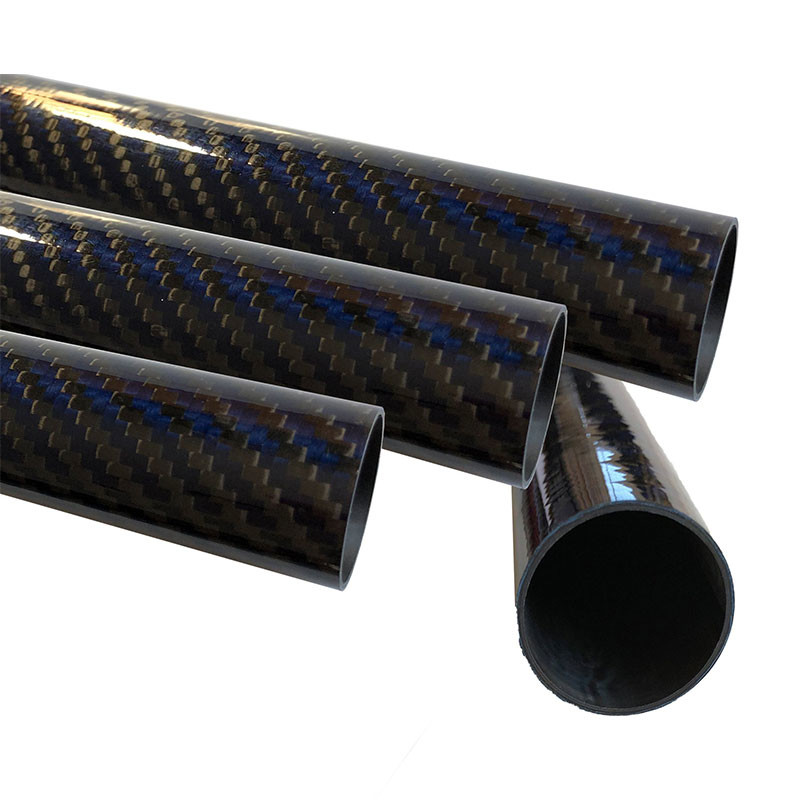 Nonmagnetic Electromagnetic 100% 3K Carbon Fibre Tube Good Flexibility