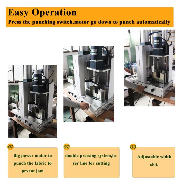 Honey comb/pleated blind fabric cutting and punching machine