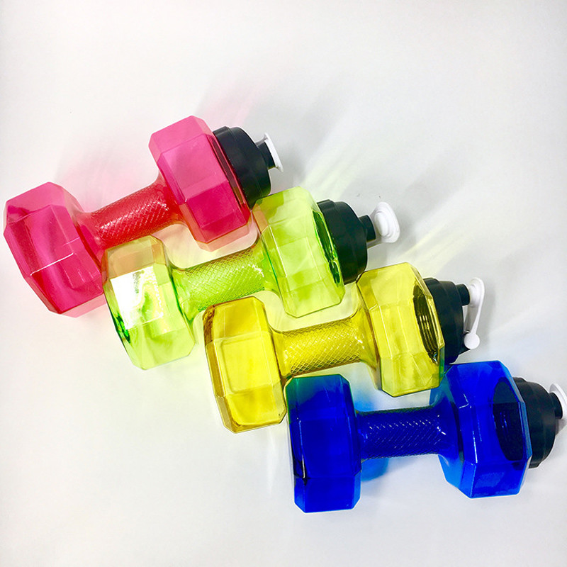 Colorful Promotional Dumbbell Cup Food Grade Material Logo Customized