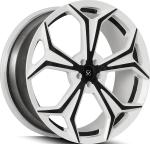 Custom 1 Piece Forged Alloy Rims Land Rover Defender 22x9.5 White Face + Black