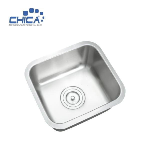 Single Bowl Kitchen Sink Topmount Kitchen Sink Stainless Steel Press Kitchen