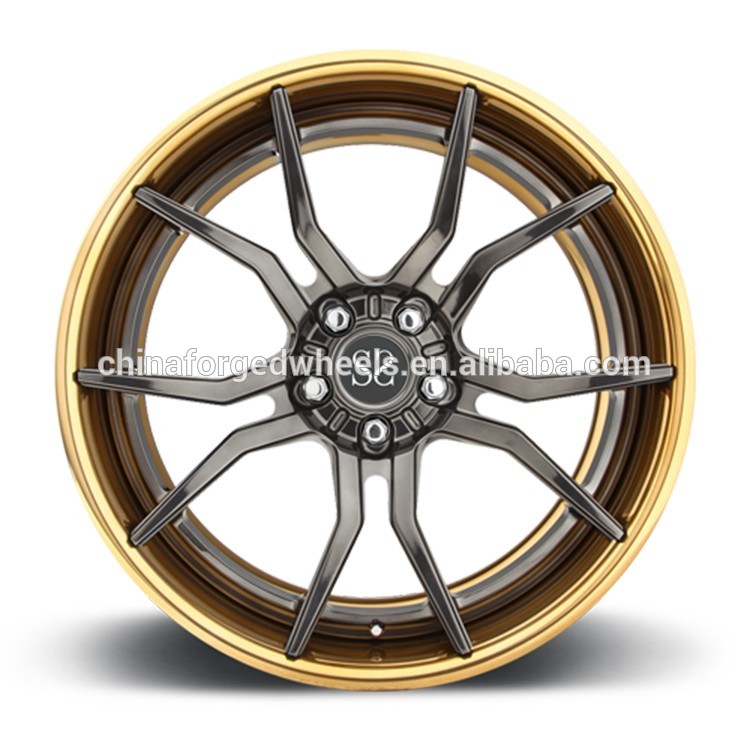 2-PC Forged Aluminum Alloy Rims For Ford Mustand / 22 inch Customized Aluminum Alloy Wheels Rims