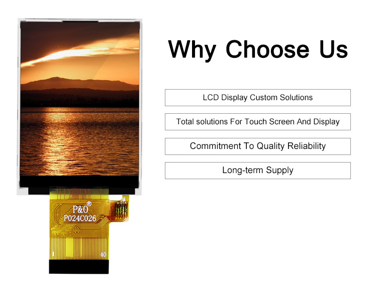 Polcd 320 Nit 2.4 Inch Lcd Tft Display ST7789V 240x320 Touch Screen