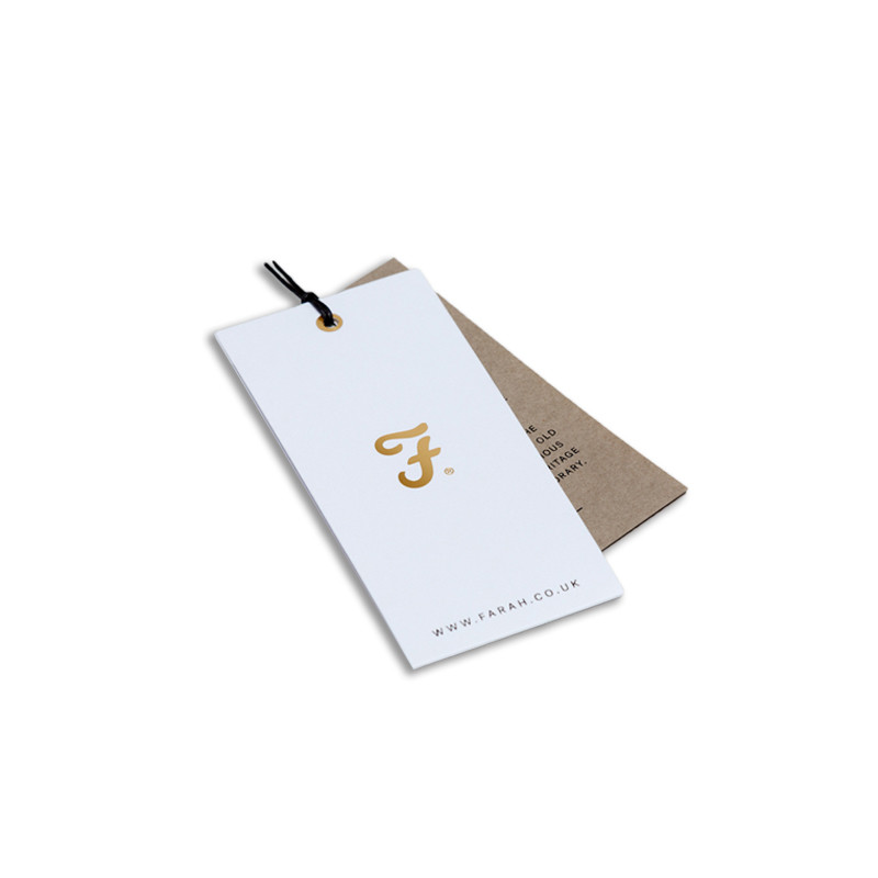 350gsm Black Card Custom Card Printing For Gament Hang Tag