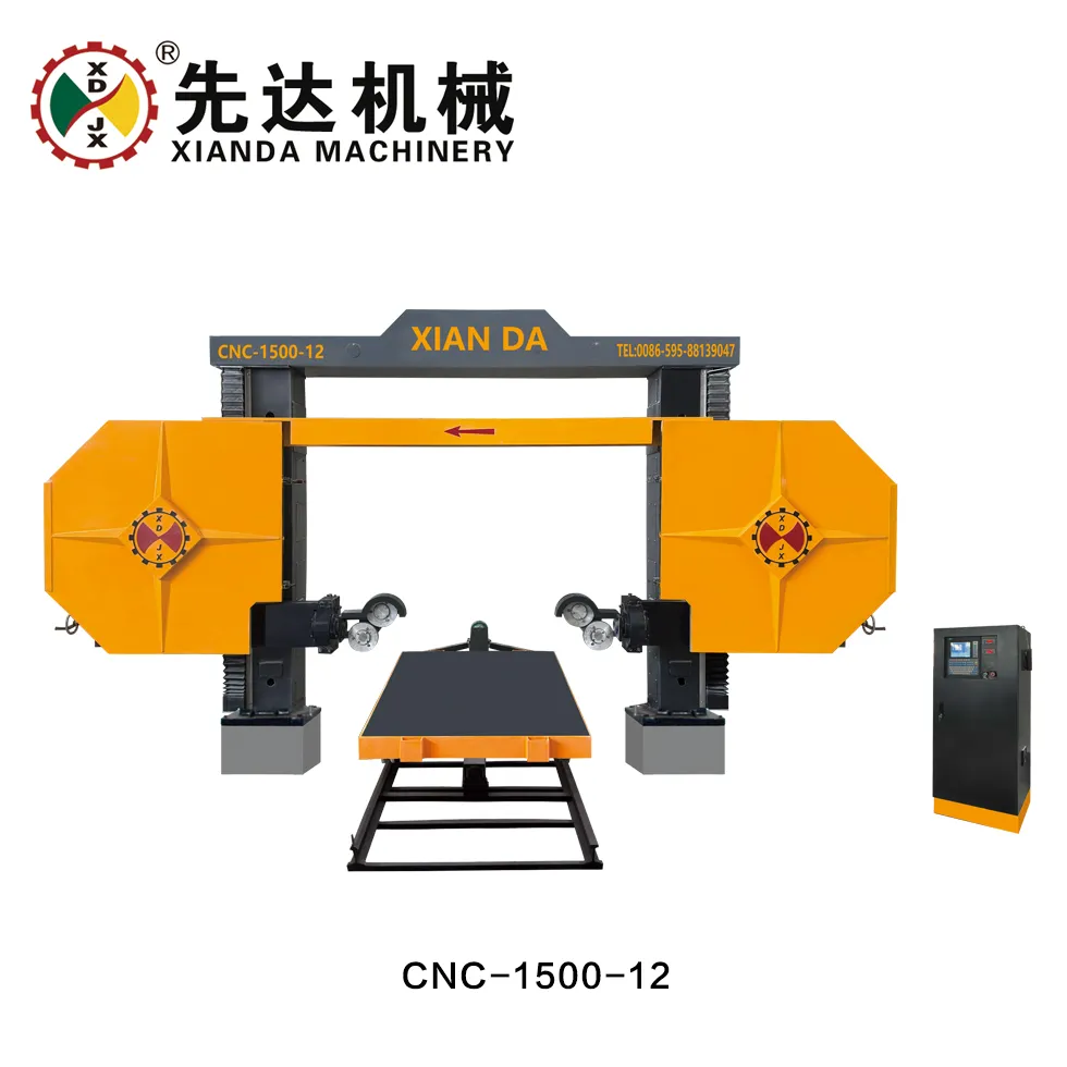4 Axis CNC Bridge Saw Cutter Machine for Cutting Milling Drilling Processing Stone Granite Marble Quartz Kitchen Countertop Slab Tile Sink Cutout