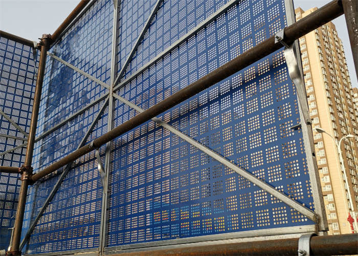 Blue Steel Plated Construction Perimeter Safety Screens ISO9001