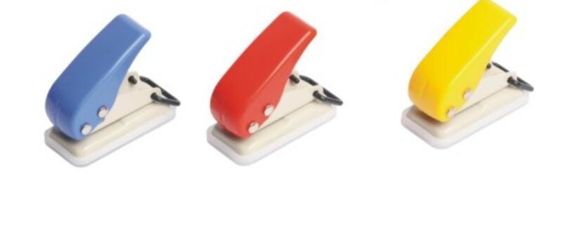 Hot Sale No.1102B 6mm Hole 10 Sheets Paper Blue Color Metal One Hole Paper Punch