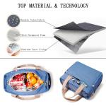 Collapsible Wide Mouth Opening Insulated Lunch Handbag