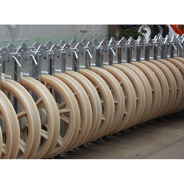 508x75mm Wheel Size Bundled Conductor Pulley Nylon Single