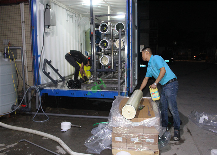 Pretreatment Containerized Water Treatment Plant Hydranautics / GE Membrane Type