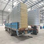 60minutes fire resistant 75mm rock wool roof panel for prefabricated buildings