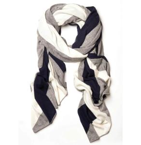 China Intarsia Style Knitted Shawl Wrap / Womens Knitted Shawl Scarf Adult Size wholesale