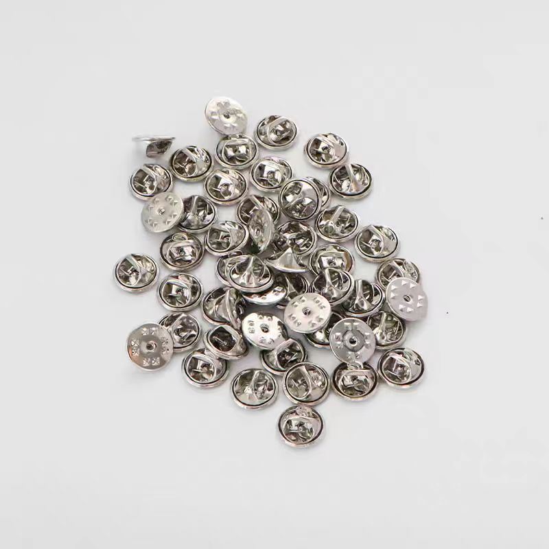 No Tools Silver Clutch Back Pin Clutch Metal Pin Back Locking