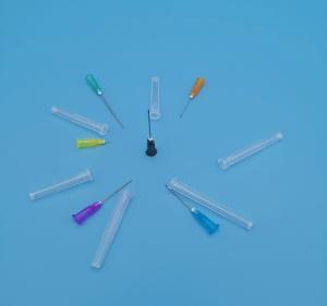 China Green Yellow Disposable Injection Syringe And Needle Inclined Out Diameter 3mm 11G on sale