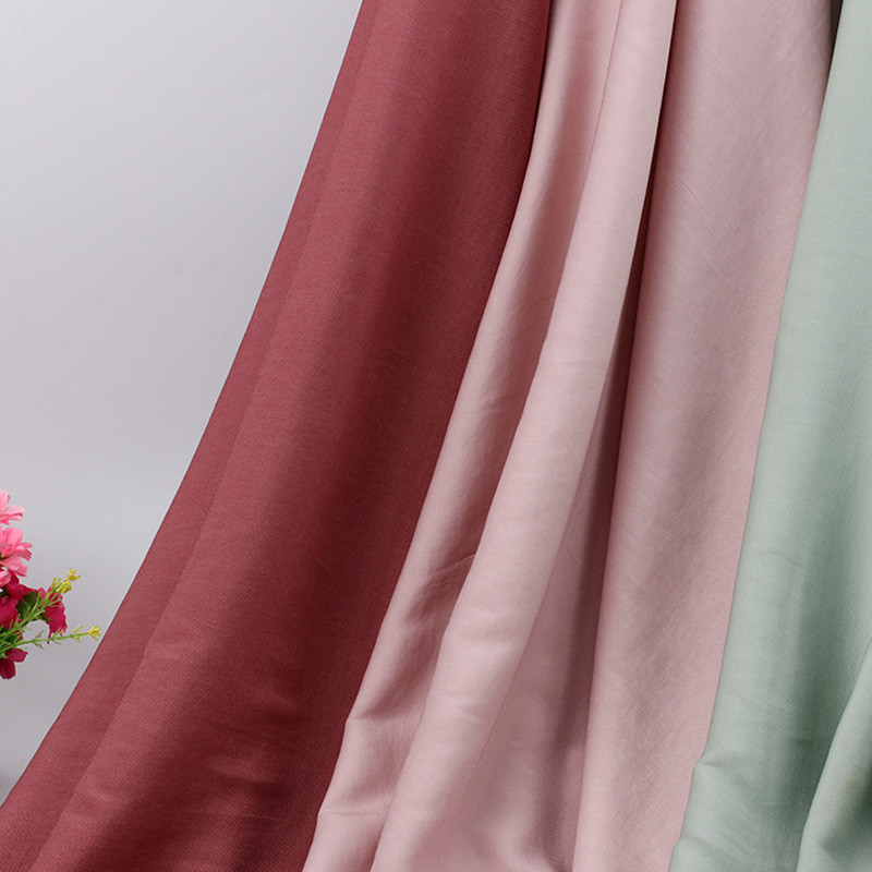 Woven 100 Polyester Twill Fabric Cloth Imitation Silk Soft Fashion