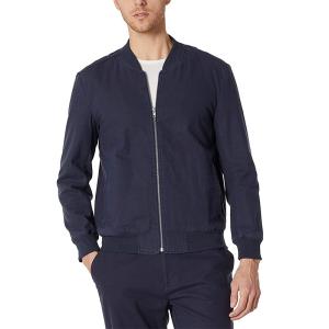 China Outwear Zip Up Casual Linen Clothing Lightweight Stylish Bomber Jacket For Men wholesale