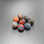 Luxury Colorful Rainbow Carbon Fiber Products Beads Bracelet Ball Unique