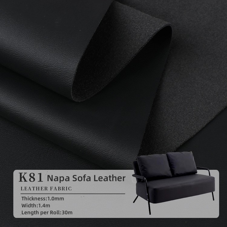 Soft PVC Leather For Furniture Upholstery Texture Napa Leather Fabric
