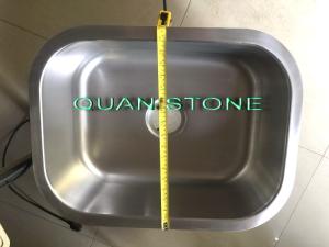 China Silver Stainless Steel Wash Basin , Simple Sink Fit Toilet And Kitchen wholesale