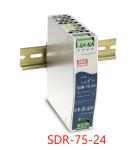 SDR-75-24 Meanwell Din Rail Power Supply 12V 24V 48V 85%-89%