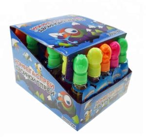 China Bird Shape Sour Spray Candy Beverage Spraying Sweets 25 ML 30 Bottles wholesale